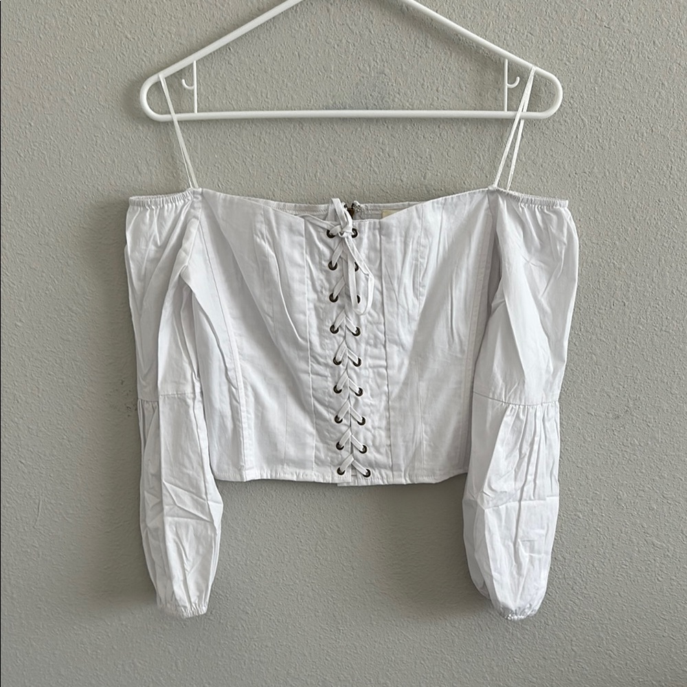 Sensemill off shoulder blouse small